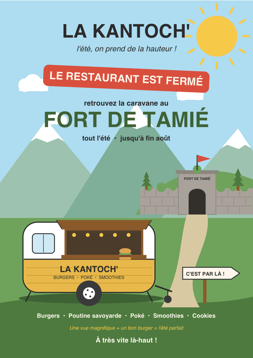 La Kantoch' est fermée cet été — retrouvez la caravane au Fort de Tamié jusqu'à fin août